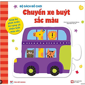 Chuyến Xe Buýt Sắc Màu -  Bộ sách đồ chơi -Giúp Bé Phát Triển Từ Vựng Và Nhận Biết Màu Sắc