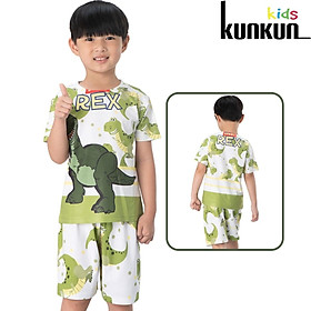 Bộ Quần Áo Trẻ Em In Hình Khủng Long