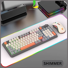 Mua Combo bàn phím chuột có dây gaming XUNFOX K820 - Bàn phím chơi game Led 7 màu phím giả cơ chuột 3600 DPI ấn tượng - Hàng nhập khẩu