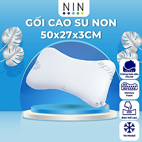 Mua Ruột gối nằm cao su non hỗ trợ chống móp đầu cho bé NIN House