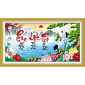 Mua Tranh thêu chữ thập Phúc Lộc Thọ DLH-222994