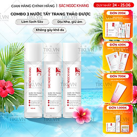 Combo 3 nước tẩy trang Sắc Ngọc Khang 145ml