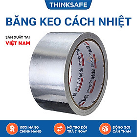Băng keo bạc nhôm chịu nhiệt, keo cách nhiệt chống cháy, độ bám dính chắc bền