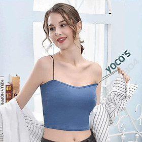 Áo ống quây ngực YOCO'S có đệm mút không gọng freesize BRA017-Smartlife365