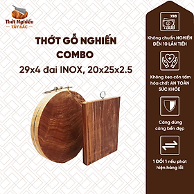Mua Combo Thớt chặt  thớt thái gỗ Nghiến | Family 1