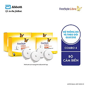 Combo 4 bộ cảm biến FreeStyle Libre (Cùng với đầu đọc cầm tay FREESTYLE LIBRE)