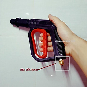 DỤng cụ  phun xịt rửa xe áp lực ren ngoài phi 14mm siêu mạnh (cò. đỏ)