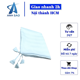 Vỏ Áo gối ôm Lông vũ Cao cấp A - kích thước 40x110cm - Màu Trắng