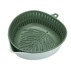 Vegetable Drain Basket Basin Double Layer 2 in 1 S