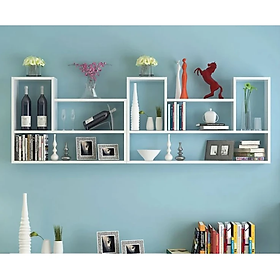 Mua Combo 2 Kệ Gỗ Trang Trí Treo Tường Chữ L và Chữ U Tundo CTKT812 90cm x 62cm x 15cm