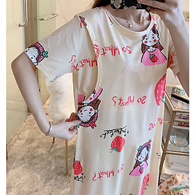 Váy ngủ bầu và sau sinh cho con bú ti (Sleepy) - Đầm bầu mặc nhà - Đồ ngủ bà bầu thời trang mùa hè Đẹp Giá Rẻ