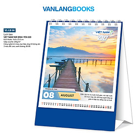 Lịch Bàn 2027 Văn Lang - Việt Nam Nơi Bình Yên Gọi | Lịch Để Bàn Chữ A (Mã: LB08)