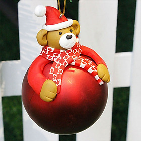 Bóng Treo Cây Thông Trang Trí Giáng Sinh Hình Santa Deer