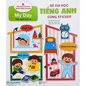 Hình ảnh Bé vui học tiếng Anh cùng sticker - Một ngày của tớ My Day - Bản Quyền