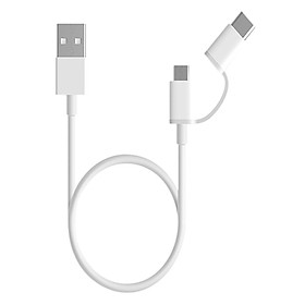 Mua Cáp Sạc 2 Cổng Micro/  Type C Xiaomi (30cm) - Hàng Chính Hãng