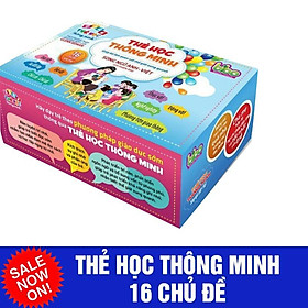 Bộ thẻ học thông minh 16 chủ đề tiếng anh tiếng việt cho bé