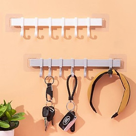 Mua Thanh treo đồ dán tường tủ quần áo  nhà bếp  có 6 móc chịu lực tốt - HENRYSA (Giao màu ngẫu nhiên)