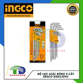 Bộ lục giác bông 9 cây INGCO HHK13092