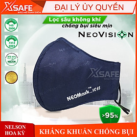 Khẩu trang hoạt tính Neomask VC65 kháng khuẩn chống bụi mịn hơi hóa chất loãng có thể thay thế tấm lọc [XSAFE]