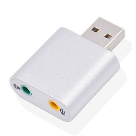 Mua Đầu USB Sound Card 7.1 vỏ nhôm cao cấp âm thanh 3D