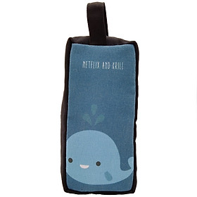 Bóp Viết Canvas 001 - Mẫu 8 - Hình Cá Voi