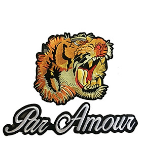 SET 2 MIẾNG STICKER THÊU ỦI HÌNH ĐỘNG VẬT CAO CẤP MS88556