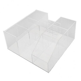 2X Cosmetic Organizer Eyelash Extension Tools Storage Box Transparent Acrylic