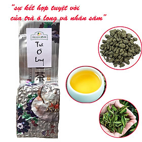 Trà Ô Long Sâm Tân Cương Xanh 200 gram - Trà olong tứ quý kết hợp với nhân sâm thượng hạng
