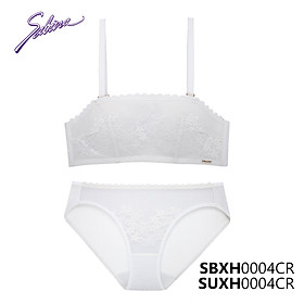 Combo Áo Lót Cup Ngang Mút Dày Vừa Phối Ren Và Quần Đồng Bộ Màu Da Fashion Soft Doomm By Sabina SBXH0004CR+SUXH0004CR