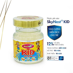 Lọ thực phẩm bổ sung, Nước yến sào SkyNest Kid 70ml, chất lượng đạt chuẩn quốc tế, bồi bổ sức khỏe, kích thích tiêu hóa, tăng chiều cao, rất tốt cho trí não trẻ và tăng cường hệ miễn dịch