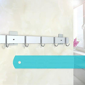 Mua Móc treo quần áo gia đình INOX 304  Móc treo đồ nhà tắm tặng kèm miếng dán tường lắp đặt không cần khoan - IUML01