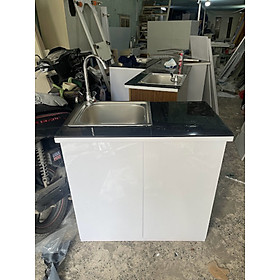 Mua Tủ Bếp Nhựa Đài Loan Cao 81cm Ngang 82cm Màu Trắng Bồn Đơn TB055