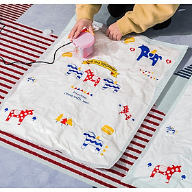 Mua Combo 06 Túi hút chân không đựng chăn  quần áo  ga gối hình chú ngựa