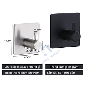 Mua Móc treo quần áo  móc treo đồ inox 304  móc dán tường tiện lợi  không cần khoan đục