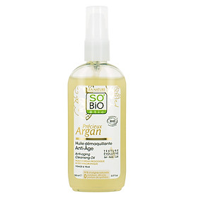 Tinh Dầu Tẩy Trang Chống Nhăn Hữu Cơ Với Tinh Dầu Argan So'Bio Etic (150ml)
