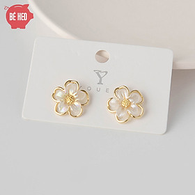 Bông tai hoa mai xinh xắn - Trang sức Bé Heo BHBT460