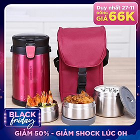 Bộ Hộp Cơm Giữ Nhiệt Easy Take Lunch Box Lock&Lock LHC8034 (2000ml)