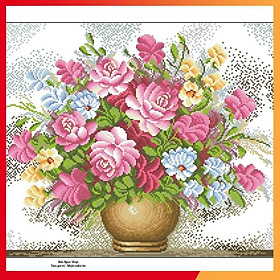 Mua Tranh Thêu Chữ Thập Pink Rose