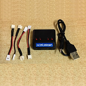 Mua Sạc Usb 4 cổng jack P2.54 kèm 4 dây nối Ph2.0-2P cho máy bay S.Y.M.A X5C X5A H5C JJRC H36 H56