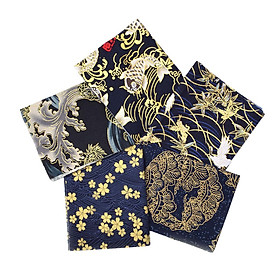 5pcs Cotton Fabric For Sewing Quilting Fabric Fat Quarters Fabric Bundles Fabrics Floral Fabric Japanese Fabric Patchwork 20x25cm /7.8'' X 9.8