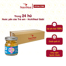 Thùng 24 Hũ Nước Yến Sào Cho Trẻ Em NutriNest Babi Giúp Bé Ăn Ngon 42g