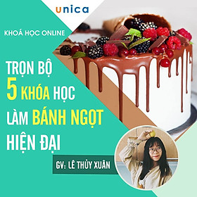 Trọn bộ 5 khóa học "Làm bánh sinh nhật và các loại bánh ngọt" [UNICA.VN