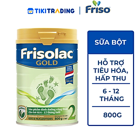 Sữa Bột Frisolac Gold 2 800G/850G Dành Cho Trẻ Từ 6 - 12 Tháng Tuổi