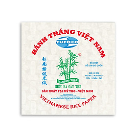 LÔ 15 BÁNH TRÁNG VUÔNG BA CÂY TRE 22cm 250gr