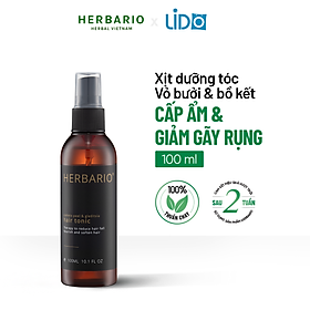 Nước dưỡng tóc Vỏ Bưởi & Bồ Kết Herbario 100ml (pomelo peel & gleditsia hair tonic) giúp giảm rụng tóc kích thích mọc tóc nhanh