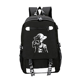 Balo One Piece mẫu mới phản quang, tặng kèm cáp sạc và khóa số chống trộm thông minh