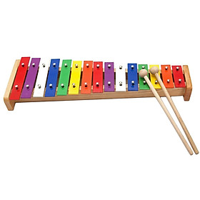   15-Lưu Ý Bằng Gỗ Nhôm Đàn Xylophone Nhiều Màu Sắc Đàn Piano Đồ Chơi Cho Trẻ Tặng Đồ Chơi Âm Nhạc