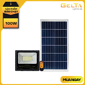 Đèn led pha năng lượng mặt trời Gelta FLE100B