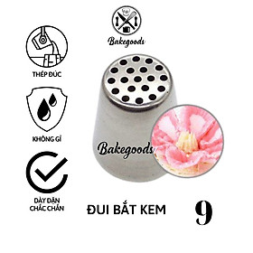 Mua Đui bắt kem 3D của Nga 19 chấm hình tròn dùng trang trí bánh sinh nhật hàng đúc liền khối cao cấp  không gỉ