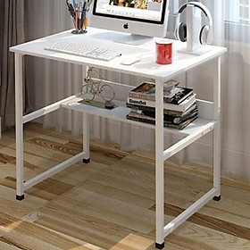 Bàn Làm Việc Kệ Lửng 80CM  - TRẮNG